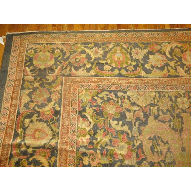 Green 19th Century Sultanabad Carpet Attributed to Ziegler and Co - 12'2" x 14'9" For Sale - Image 18 of 18