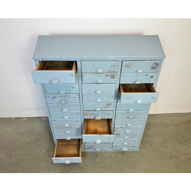 Industrial Grey Chest of Drawers, 1960s For Sale - Image 10 of 17