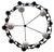 1950s Brutalist Style Chandelier, 1950s For Sale - Image 5 of 17