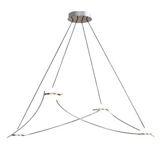 Kosmos 4S Pendant Light in Polished Stainless Steel by Moss Objects For Sale