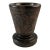 Late 20th Century Hand Carved Wood African Motif Mortar For Sale