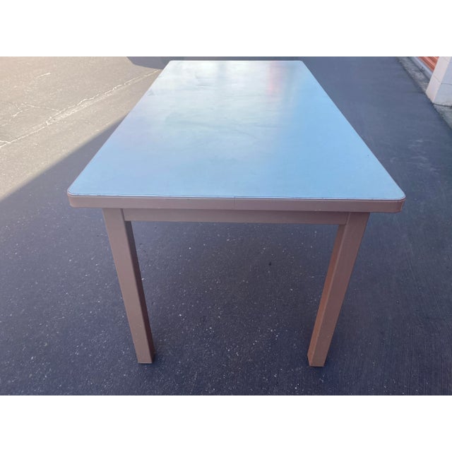Cole Steel Vintage Mid Century Modern Holga Metal Table Desk For Sale - Image 4 of 13