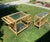 1950s Mid Century Bamboo and Rattan Bar Cart Trolley - Set of 2 For Sale - Image 12 of 12