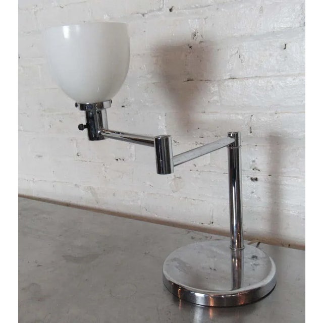 Vintage modern style table or desk lamp by Walter Von Nessen. WEAR Wear consistent with age and use. Age appropriate wear,...