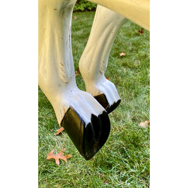 Vintage Mirrored Carousel Horse, Outside Prancer For Sale - Image 9 of 12