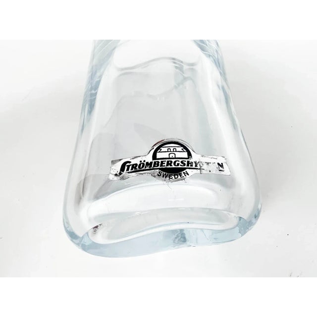 Small Swedish Crystal Vase by Strombergshyttan For Sale - Image 9 of 11