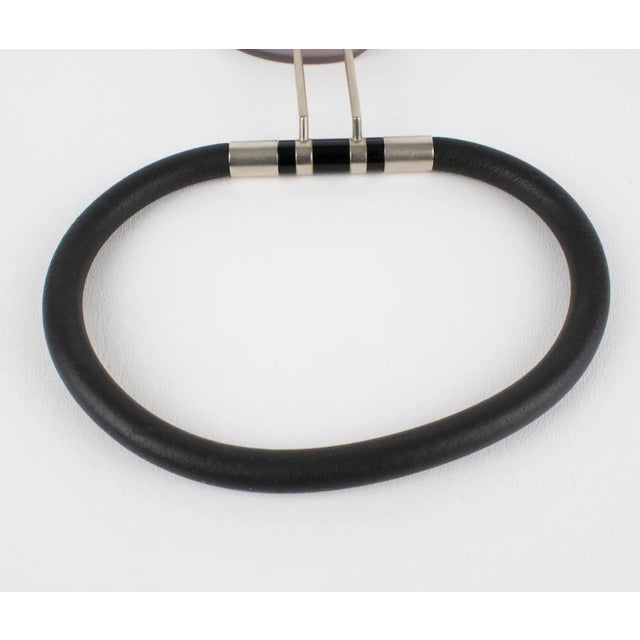 Thierry Bontridder Unique Piece Avant Garde Rubber and Acrylic Necklace For Sale - Image 15 of 15