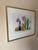 Vintage Robin Logan Signed Colorful Glass Bottles and Floral Still Life Lithograph. This piece features is part of the...