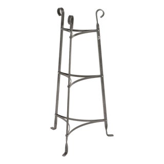 Late 20th Century Enclume 3 Tier Metal Pot Rack For Sale