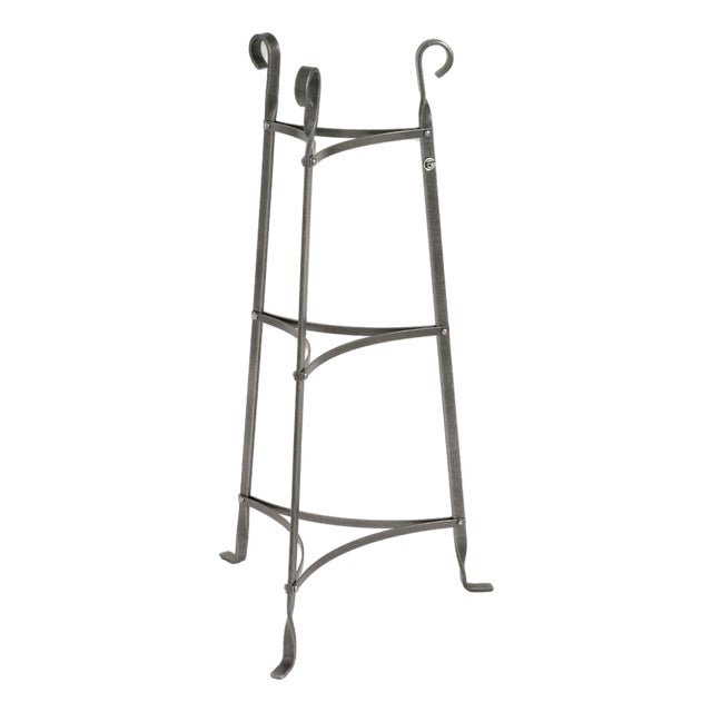 Late 20th Century Enclume 3 Tier Metal Pot Rack For Sale