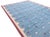 Not Yet Made - Made To Order Handmade Cotton Vegetable Dyed Rug, Sky Blue and Pink Geometric Dhurrie-8'x10' For Sale - Image 5 of 13