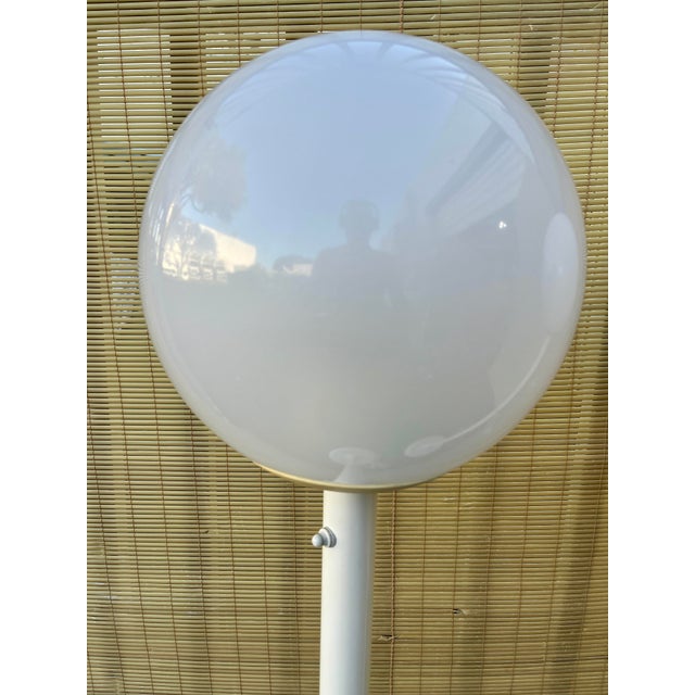 1980s A Pair of Postmodern White Lollipop Floor Lamps. Circa 1980s For Sale - Image 5 of 18
