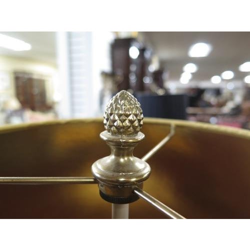 Traditional 1990s Stiffel Brass & Faux Finish Lamp For Sale - Image 3 of 6