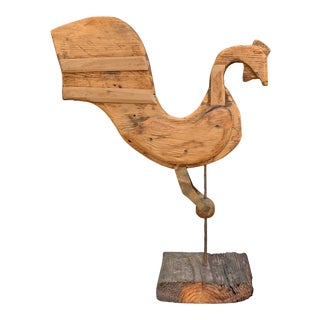 Early 20th Century American Folk Art Rooster Weathervane For Sale