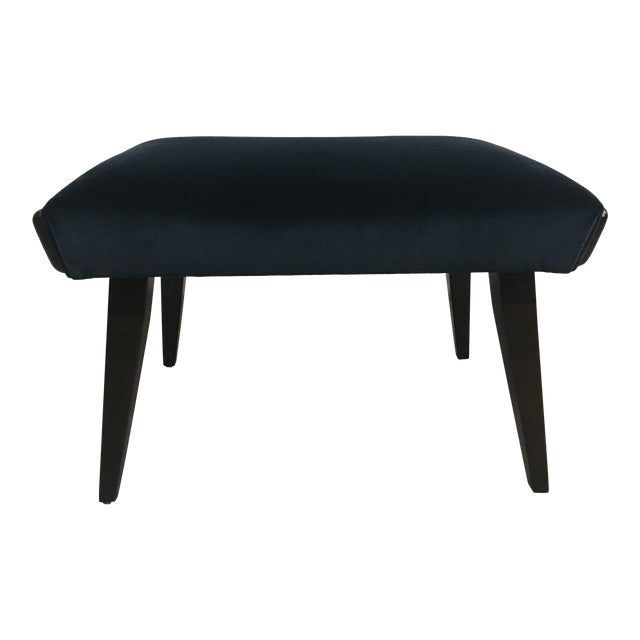 Vintage Mid Century Blue Stool Chairish