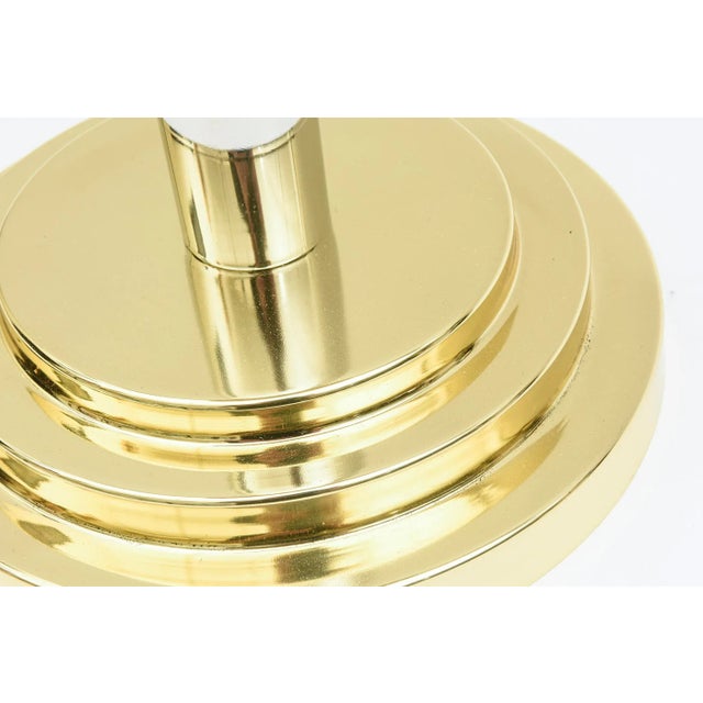 Vintage 1970's Larry Laslo Signed Brass and Silver Plate Champagne Wine Stand Italian Restored For Sale - Image 10 of 13