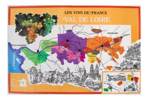 1960s Original French Alcohol Poster, Vignobles De France - Sopexa, Comité National Des Vins De France, Val De Loire