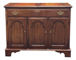 Vintage Statton Oldtowne Cherry Flip Top Server Cabinet
