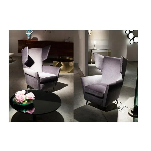 Wood Italian Lounge Chairs by Gio Ponti - A Pair For Sale - Image 7 of 8