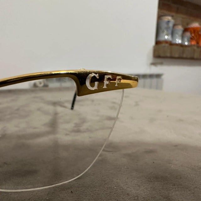 Mid-Century Modern 1980s High Quality Vintage Italian Sunglasses by Gianfranco Ferrè For Sale - Image 3 of 8