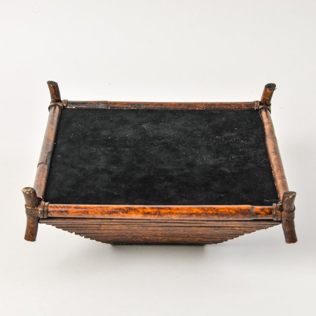 Vintage Striking Pagoda Pyramid Wooden Dresser Box For Sale - Image 14 of 16