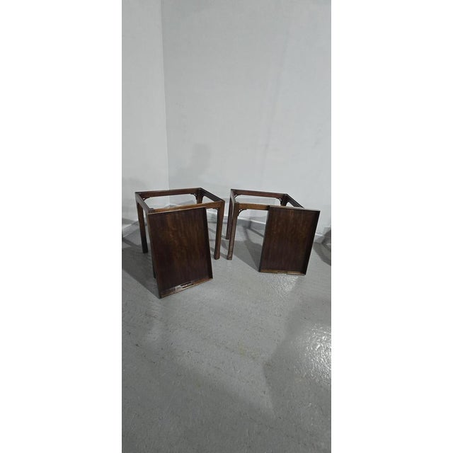 Chippendale Mahogany Lamp Tables, 1920, Set of 2 For Sale - Image 6 of 13