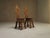 Antique North Italian Geometric Sgabello Hall Chairs, 1800s, Set of 2 For Sale - Image 11 of 13