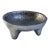 Vintage Mexican Footed Hammered Pewter Bowl For Sale