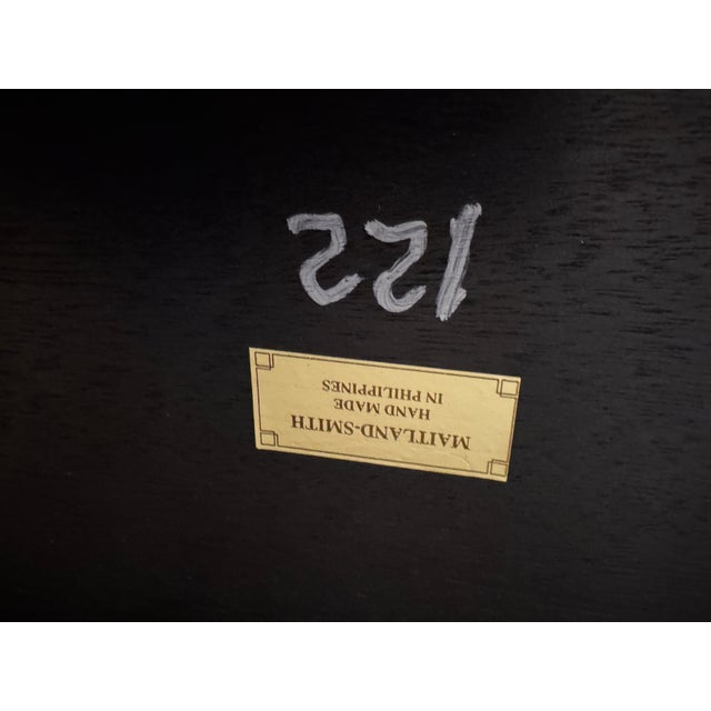 Chestnut 1990s Maitland-Smith Chinese Chippendale Style Mahogany Cocktail Table For Sale - Image 8 of 8