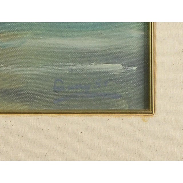 Lake Landscape, 1981, Oil on Canvas, Framed For Sale - Image 4 of 5