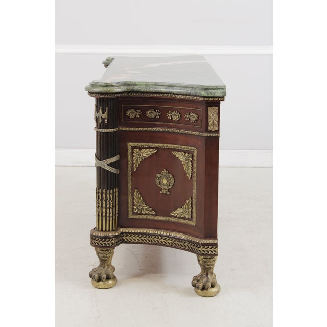 Vintage Marble Top French Louis XVI Style Commode For Sale - Image 14 of 18