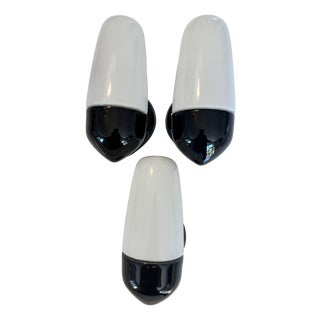 Ceramic Model 6067 3 Sconces by Wilhelm Wagenfeld for Lindner, 1950s, Set of 3 For Sale