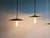 Industrial Pendant Lights in Green Enameled Sheet Metal, 1940s, Set of 3 For Sale - Image 13 of 16