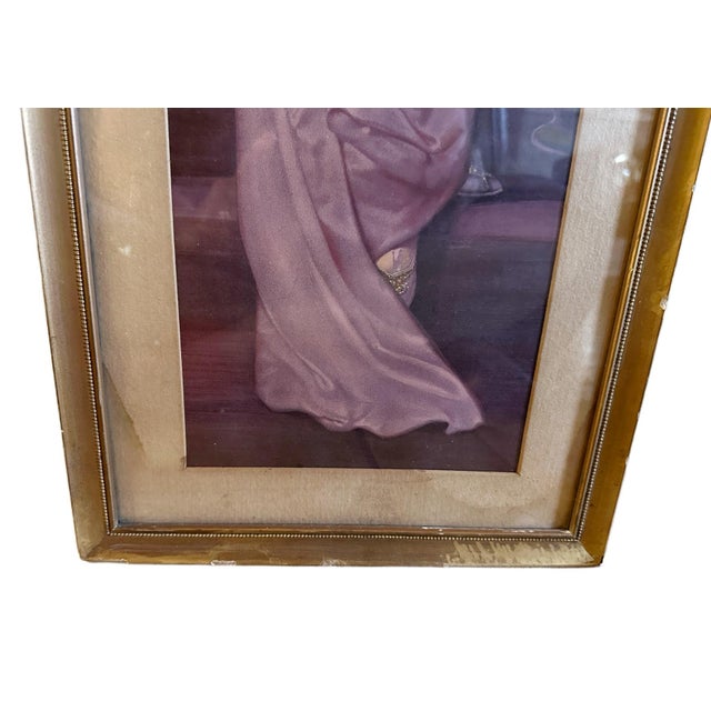 Antique Edwardian 1916 Pabst Brewing Yard Long Advertising Flapper Girl Print For Sale - Image 4 of 6