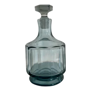 1930s Blue Art Deco Decanter