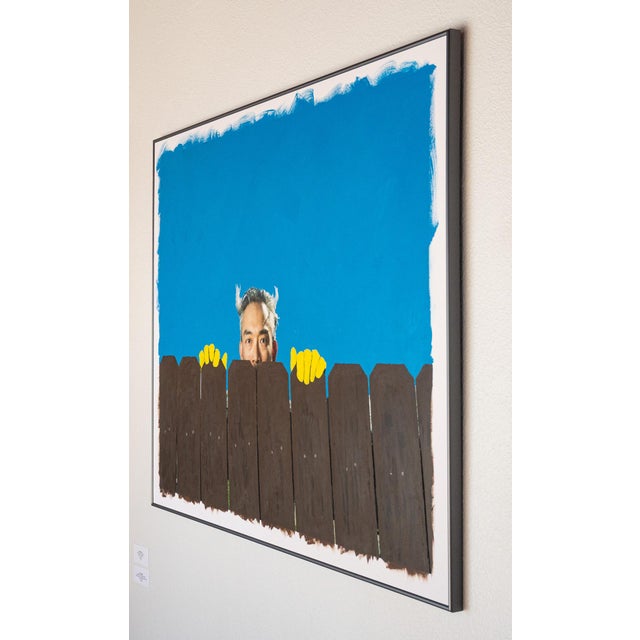 2020s Digital Photograph With Acrylic Paint Titled Peeking Over by Nicholas Sanders For Sale - Image 5 of 5