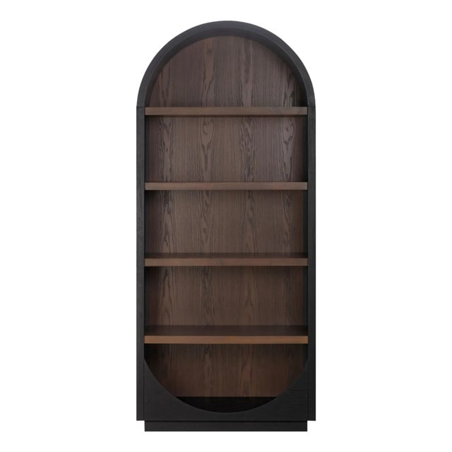Marlow Black Wood Bookcase For Sale - Image 10 of 10