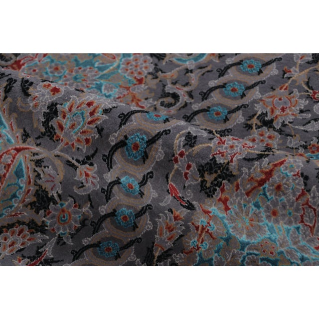 Rug & Kilim’s Contemporary Floral Rug With Dense Paisley Florals in Jewel Tones For Sale - Image 9 of 10