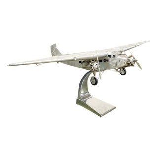 Ford Trimotor Model Aircraft in Pewter, 2000s For Sale