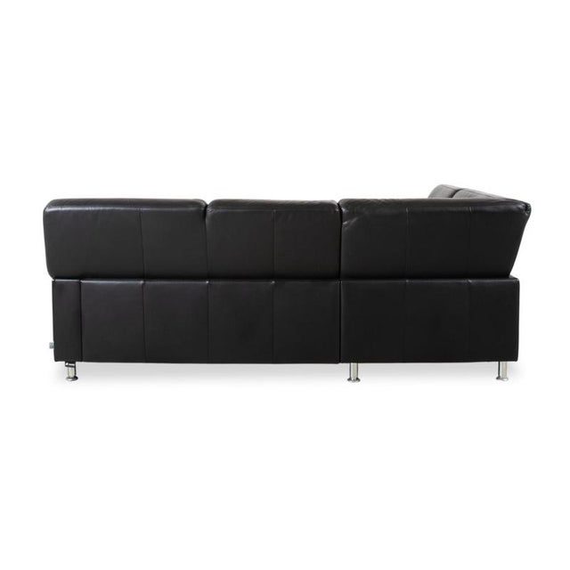 Florence Corner Sofa in Black Leather by Ewald Schillig For Sale - Image 13 of 15