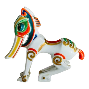 1920s Deco Porcelain "Bucephalus" Figure Designed by Hans Kuster for Rosenthal Selb