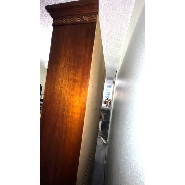 1990s National Mountain Airy Mahogany 2 Piece China Cabinet For Sale - Image 10 of 12
