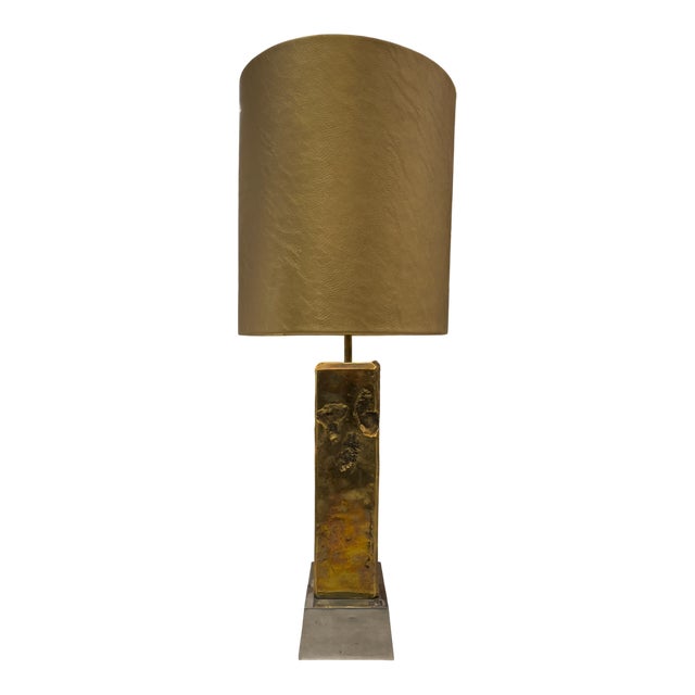 Brutalist Bronze Lamp by David Marshall, 1980s For Sale - Image 3 of 6