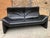 Three-Seater Sofa in Black Genuine Leather by Hans Kaufeld for de Sede, 1980s For Sale - Image 6 of 10