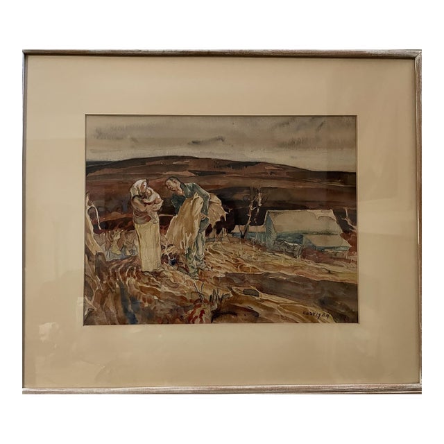 John Edward Costigan (American, 1888-1972) Watercolor on Paper For Sale