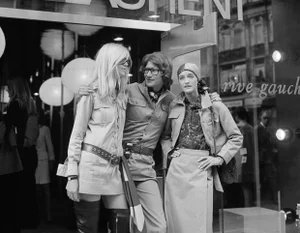 Yves Saint Laurent' Contemporary Archival Black and White Photograph Print From the Original Negative by John Minihan - 30x40