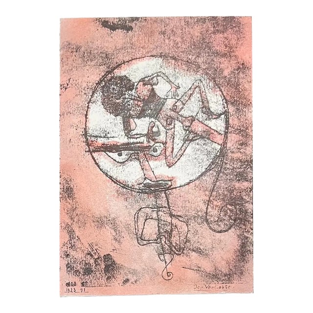 1947 Paul Klee Engraving 33 the One in Love 1923 For Sale