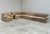 Dimensions: round corner element h75 cm x w140 cm x d105 cm, sh39 cm. middle elements h75 cm x w76 cm x d85 cm, sh39 cm....