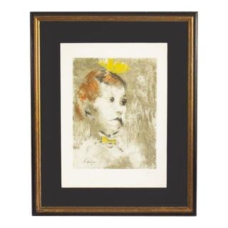 1967 “Lotte Lenya” Softground Etching by Jack Levine For Sale