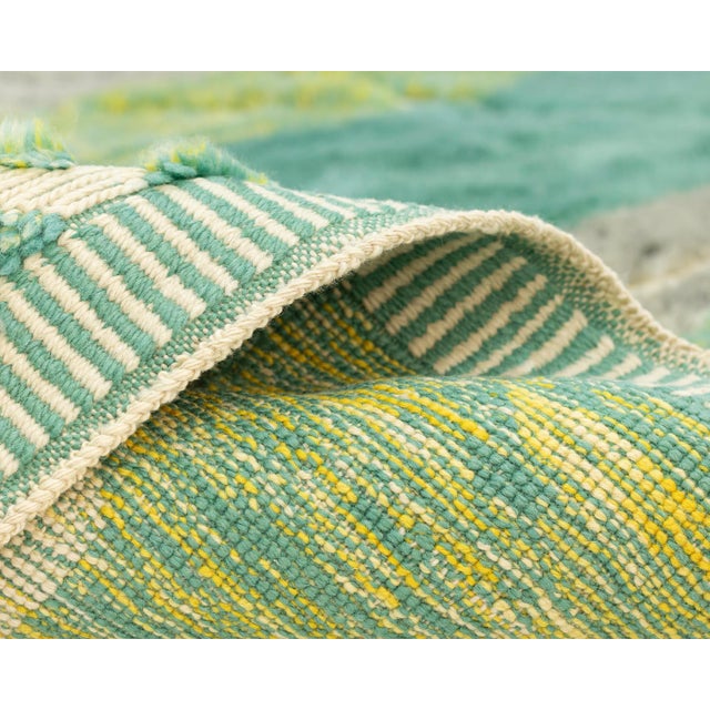 Beige Hand-Knotted Wool Rug by Azele Studio For Sale - Image 8 of 10